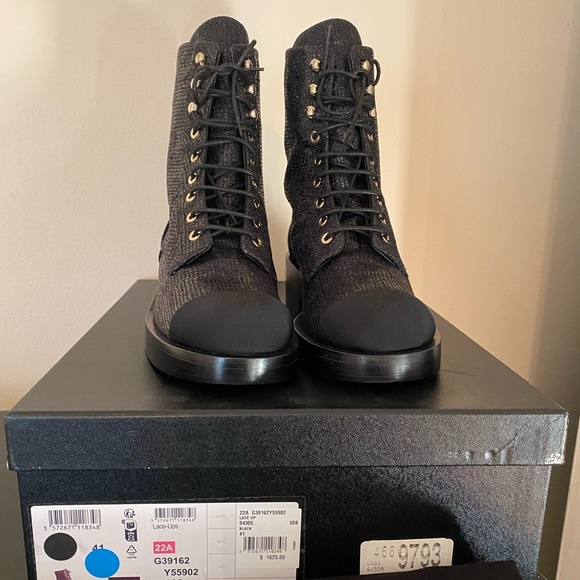 New Chanel Lace Up Boots - Picture 2 of 13